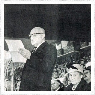 Discurso inauguración del mundial de fútbol chile 1962